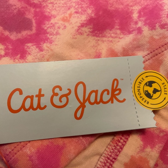 NEW Girls Leggings Cat & Jack Pink tie dye stretch Various Sizes, NWT. 2 pair - Picture 5 of 5